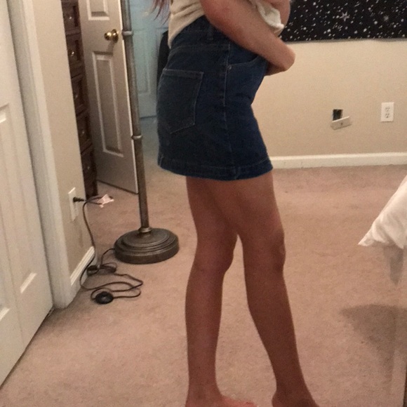 DENIM MINI SKIRT - Picture 2 of 5